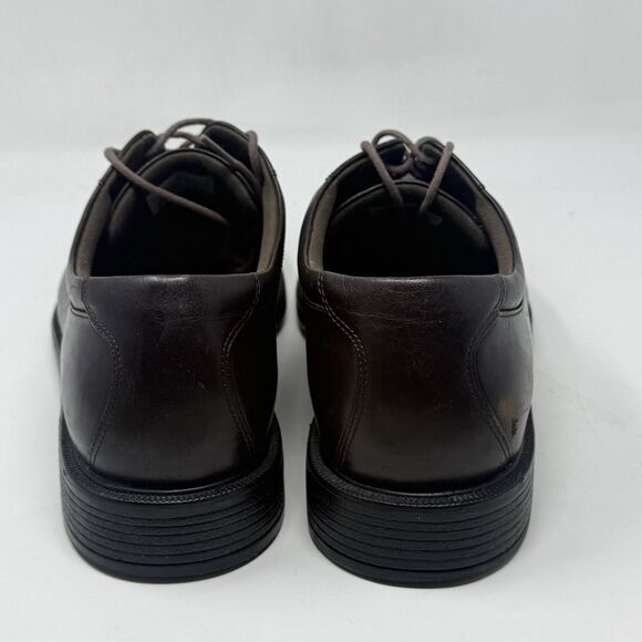 Rockport Margin Derby Shoes Mens 14 M Brown Leather Plain Toe Business NO INSOLE